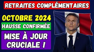 🚨URGENT  Retraites Complémentaires Octobre 2024 👉 Hausse Confirmée et Mise à Jour Cruciale [upl. by Adnahsar373]