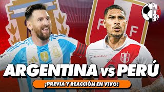 ARGENTINA VS PERÚ TRANSMISIÓN EN VIVO  PALABRA DE HINCHA [upl. by Nannie]