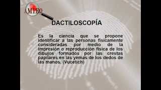 Dactiloscopia [upl. by Wardle]