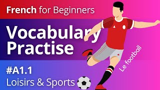 French for Beginners  Lesson 6c  Vocabulaire Loisirs amp Sports [upl. by Wil]