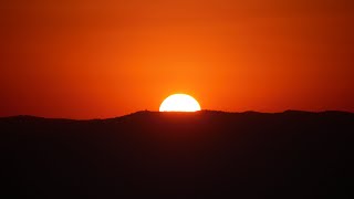 Sunrise over the Transjordan Mountains Real Time [upl. by Chubb406]