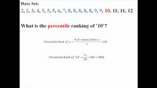 Percentiles and Quartiles [upl. by Aleahcim]