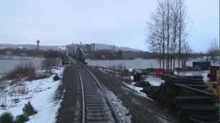 Cab Ride on Nordland line railway winter 01 [upl. by Ydnyc]