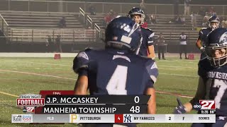 Manheim Township blanks McCaskey in Week 6 [upl. by Scibert]