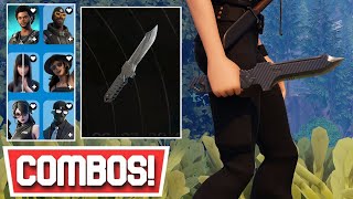 NEW BEST STUN KNIFE PICKAXE COMBOS  Fortnite [upl. by Payne]