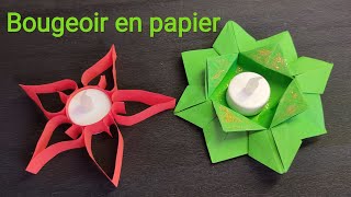 Comment faire des bougeoirs fait maison en papier [upl. by Kelwin]