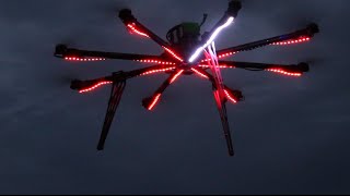 LED Strip on Octocopter [upl. by Eihcra]