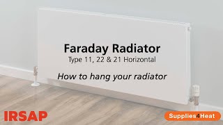 How to Hang your Radiator  Faraday Horizontal Flat Panel [upl. by Enahs589]