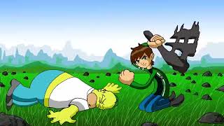 3LAMESTUDIO Reupload BEN 10 VS HOMER SIMPSON [upl. by Aikel994]