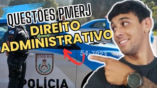 PMERJ  Questões de Direito Administrativo Banca FGV [upl. by Elleinahc442]