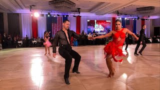 Andrei Kozlovsky amp Nino Dzneladze JIVE at Manhattan DanceSport Championships 2024 [upl. by Richara]