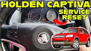 Holden Captiva Service Reset  How to RESET HOLDEN CAPTIVA SERVICE LIGHT  Service Warning Reset [upl. by Pelagi]