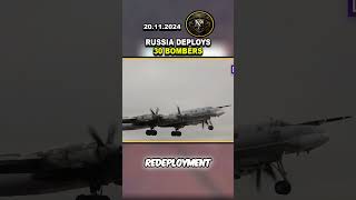 ⚠️ RUSSIA DEPLOYS 30 BOMBERS IMPENDING THREAT TO UKRAINE ukraine news shorts russia [upl. by Ayian642]