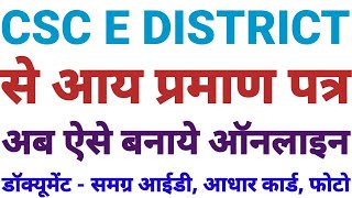 csc e district se aay kaise banaye  e district se aay kaise banaye  csc se aay kaise banaye csc [upl. by Ahsircal757]