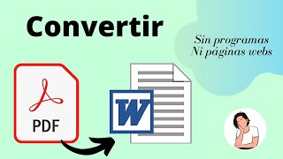 Cómo convertir un documento de PDF a WORD sin programas  Infotips Channel [upl. by Yanaj]