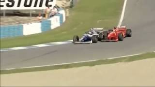 F1 Jerez GP 1997 SchumacherVilleneuve Collision [upl. by Olwena645]