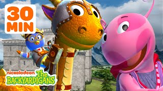 Pablo amp Uniqua Ride Dragons  MORE Imaginary Adventures  30 Minute Compilation  The Backyardigans [upl. by Allemap]