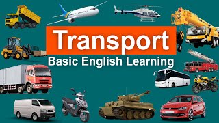 Learn Transport Names Vehicles Name  Mode of Transport  Easy English Learning Process [upl. by Queena]