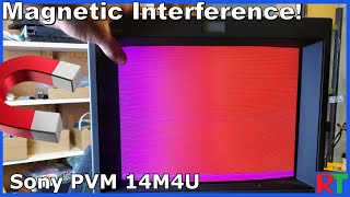 Magnetic Interference CRT Troubleshoot amp Fix  Sony PVM 14M4U [upl. by Fevre]