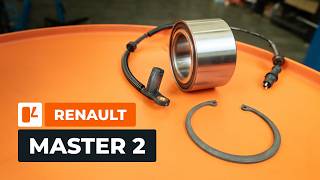 Radlager und ABSSensoren vorne bei RENAULT MASTER 2 Kastenwagen wechseln AUTODOC TUTORIAL [upl. by Enilrek]