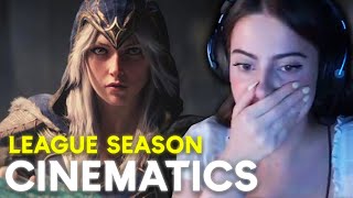 FIRST TIME REACTING to League of Legends Season Cinematics [upl. by Enrobso635]