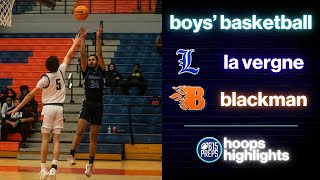 TSSAA baskeball highlights La Vergne boys 47 Blackman 44 [upl. by Buchanan]