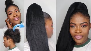 QUICK amp EASY HIGH SLEEK PONYTAIL with BRAIDING EXPRESSION  under 10 minutes [upl. by Nuahsyt]