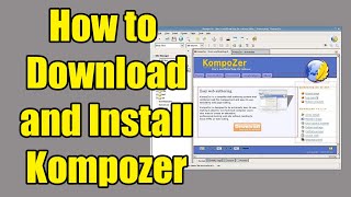 How to Download amp Install Kompozer [upl. by Bennie]