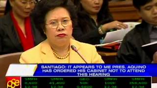 Santiago hits critics of probe wants quotmanual for nincompoopsquot [upl. by Lever485]