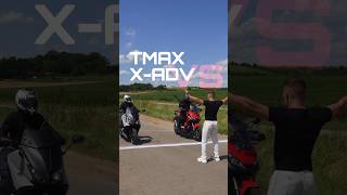 TMAX 530 vs XADV 750 🤯🏁🔥 motos bmwmotorrad race xadv tmax [upl. by Shuma]