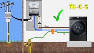 🚫 NO debes UNIR el cable de NEUTRO a TIERRA ❗️ sin antes saber esto 👆🏻  esquema de conexión TN C S [upl. by Adnorhs825]