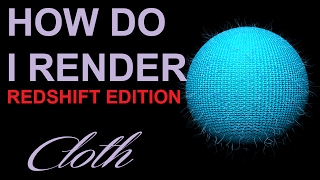 How Do I Render Cloth Redshift amp Maya [upl. by Papagena]