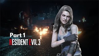 Resident Evil 3 Remake HDR Julia Voth Mod Part 1  Escape [upl. by Tadd]