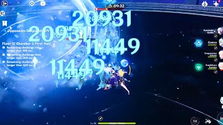 AYAKA amp GANYU FREEZE SPIRAL ABYSS 42 1221  GENSHIN IMPACT [upl. by Bernj]