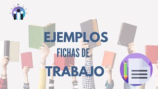 🔵 Ejemplos de FICHAS de TRABAJO para secundaria [upl. by Atiuqahc]