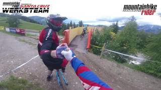 Track Check iXS European Downhill Cup 3 in Schladming [upl. by Niltiak855]