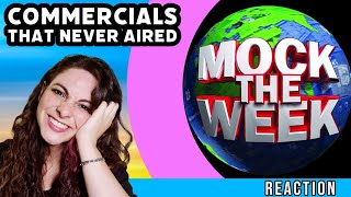 American Reacts  MOCK THE WEEK  Commercials That Never Made It To Air [upl. by Bleier203]