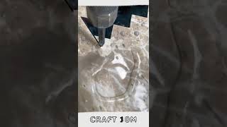 High pressure water jet cutting process goodtools smartwork craft viral short [upl. by Albie]