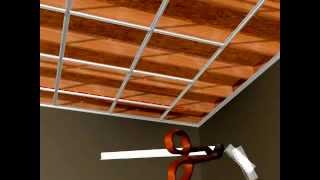 CeilingMax Surface Mount Ceiling Grid Installation [upl. by Notpmah756]