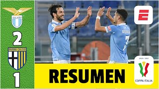 Lazio 21 Parma SUFRIDO pase a cuartos de final para el equipo de Correa y Caicedo  Copa Italia [upl. by Jillayne]