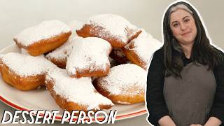 PERFECT PILLOWY BEIGNETS RECIPE WITH CLAIRE SAFFITZ  DESSERT PERSON [upl. by Anitap]