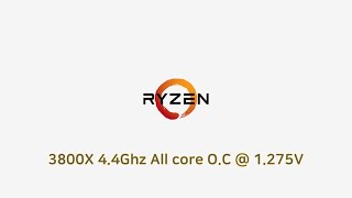 Ryzen 3800X 44Ghz1275V overclocked [upl. by Audrey]