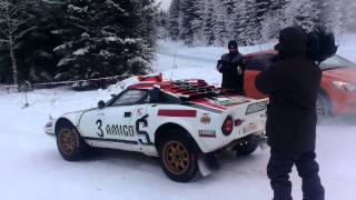 Stratos starting on SS1 Rally Hadeland [upl. by Whitebook]