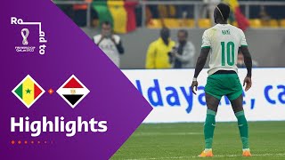 Senegal v Egypt  FIFA World Cup Qatar 2022 Qualifier  Match Highlights [upl. by Iclehc175]