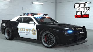 GTA 5 Online  Bravado Gauntlet Interceptor Police Challenger  DLC Vehicle Customization [upl. by Adiaj]