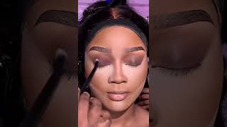 Eyeshadow tutorialsmokey brown 😍 makeupmelanin melaninmakeup makeuptutorial eyeshadow [upl. by Secilu867]