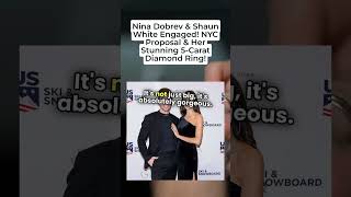 Nina Dobrev amp Shaun White Engaged NYC Proposal amp Her Stunning 5 Carat Diamond Ring [upl. by Peisch]