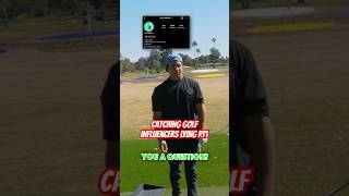 Catching Golf Influencers LYING about their driver distances on the range Pt 1 golf golfswing [upl. by Alleira466]