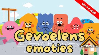 Leer met ons Gevoelens  emoties  zonder instrumenten Feelings in dutch for kids [upl. by Smukler]