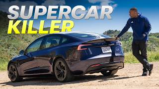 NEW 2025 Tesla Model 3 PERFORMANCE Review Supercar Slayer  4K [upl. by Elleynod549]